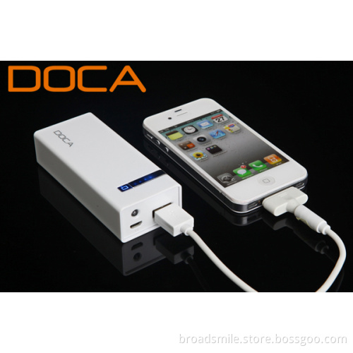 high capacity 5600mah external battery with LED torch functi